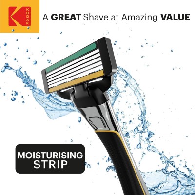 Rasoio con testina intercambiabile e 4 lame incluse - KODAK ULTRA PREMIUM RAZOR 5
