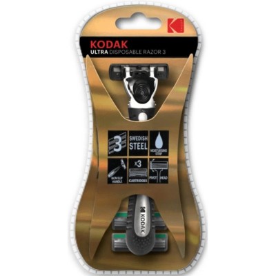 Rasoio con testina intercambiabile e 3 lame incluse - KODAK ULTRA DISPOSABLE RAZOR 3
