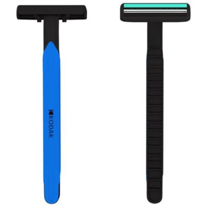 8 Pz. Rasoi Usa e Getta 2 Lame con impugnatura ergonomica - KODAK MAX DISPOSABLE RAZOR 2 AZZURRI