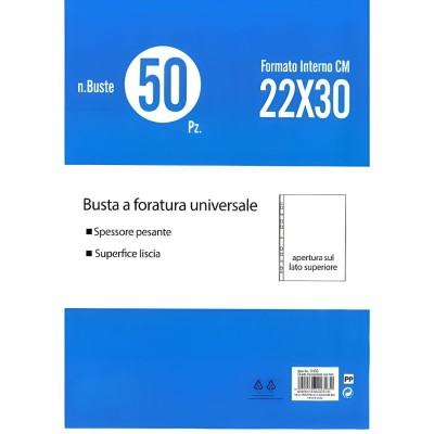 EcoPrice Busta Foratura Univ. 22x30cm 1Cnf/50pz 50pz