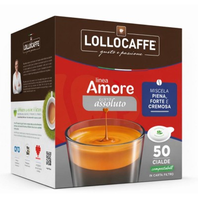 Lollo Caffe Cialde Amore Assoluto 50pz