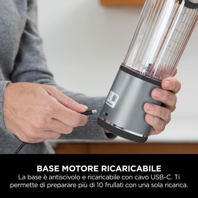 Ninja Frullatore Portatile Blast Ricar. 470ml Black BC151EUBK