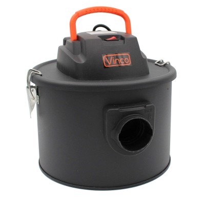 Aspiracenere Vinco 40176 - Motore 600W, Serbatoio 10 Litri in Metallo, per Stufe, Camini e Barbecue