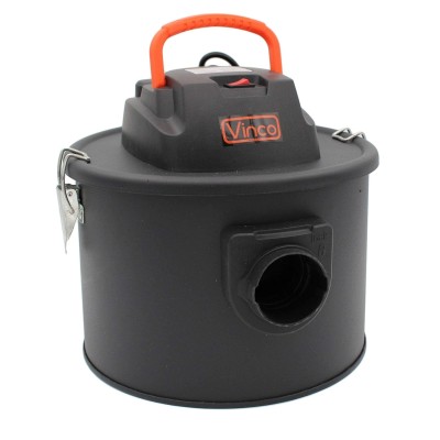 Aspiracenere Vinco 40176 - Motore 600W, Serbatoio 10 Litri in Metallo, per Stufe, Camini e Barbecue