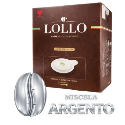 Lollo Caffe Cialde 44mm Argento 150pz
