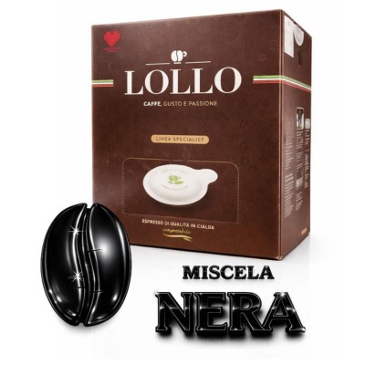 Lollo Caffe Cialde 44mm Nera 150pz