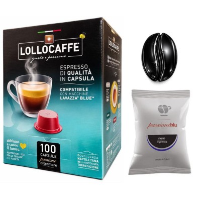 Lollo Caffe Capsule Lavazza Blue Nera 100pz