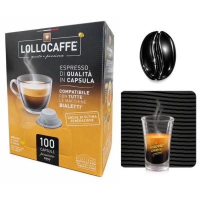 Lollo Caffe Capsule Bialetti Nera 100pz