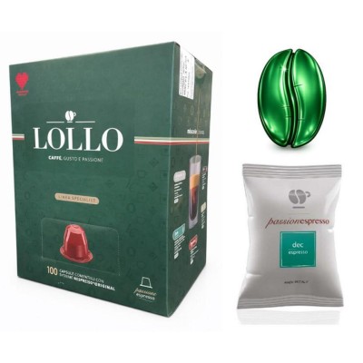 Lollo Caffe Capsule Nespresso Dek 100pz