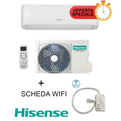 Climatizzatore Hisense Easy Smart 24000 Btu Inverter CA70BT1AG + CA70BT1AW, Wi-Fi Opzionale, R-32, Alta Efficienza Energetica