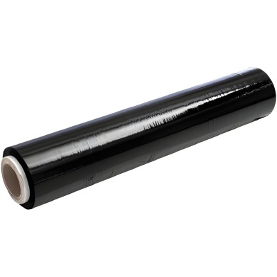 Pellicola Film Estensibile Nero Da 2,5 Kg 23 Micron Bobina Super Resistente 12 Rotoli EcoPrice®