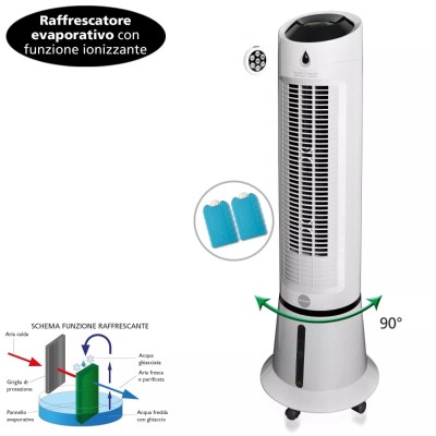 MACOM Enjoy Relax Ventilatore a Torre 45W - Bianco