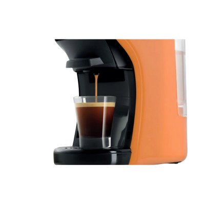 DCG ES6517 - Macchina Del Caffè Universale, serbatoio 0,6 Litri, 19 BAR, 1.450W - Arancione + Omaggio 15 Pz Cialde / Capsule