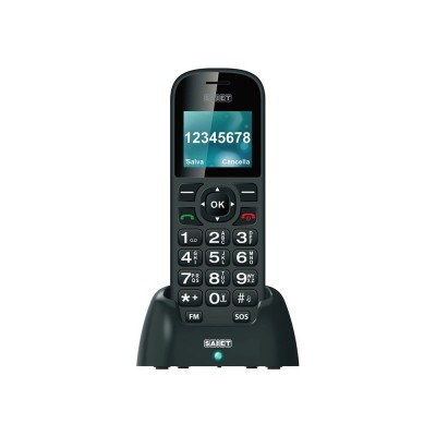 CELLULARE SAIET COMODO NERO
