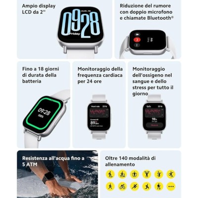 SMARTWATCH XIAOMI REDMI WATCH 5 ACTIVE BHR8784GL MIDNIGHT BLACK