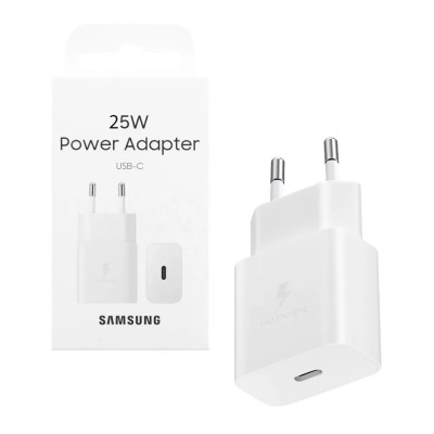 CARICABATTERIA DA RETE SAMSUNG SUPER FAST CHARGING 25W USB-C EP-T2510NWEGEU WHITE