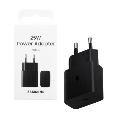 CARICABATTERIA DA RETE SAMSUNG SUPER FAST CHARGING 25W USB-C EP-T2510NBEGEU BLACK