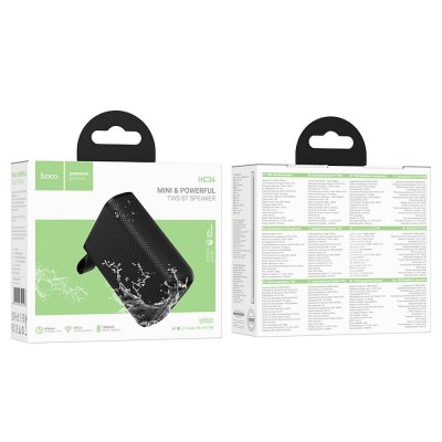 CASSA WIRELESS PORTATILE HOCO 5W HC34 NERO