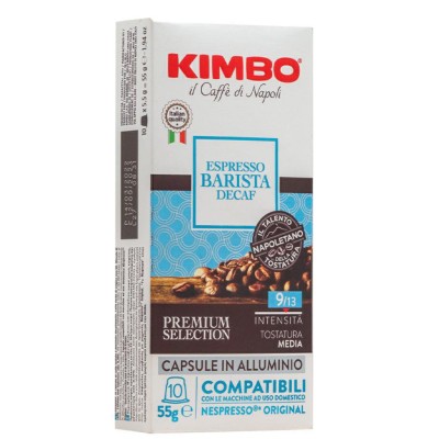 Kimbo Caffe Caspule Nespresso Barista Dek 10pz