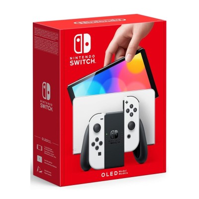 Nintendo Switch Console Oled Bianca Display da 7" 64 Gb Memoria 2 Joycon Console