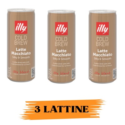 Illy Bevanda Caffe e Latte Macchiato Cold Brew 3pz/250ml 3pz