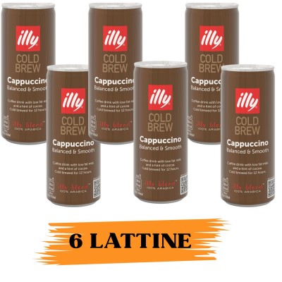 Illy Bevanda Caffe Cappuccino Cold Brew 6pz/250ml 6pz