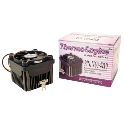 Dissipatore ThermoEngine V60-4210  per AMD athlon 1.4Ghz- Palomino 1.7 Ghz - Morgan 1.7 Ghz - Intel PIII CuMine 1.13Ghz