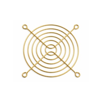 Griglia di protezione per ventole 120x120mm Colore: Oro