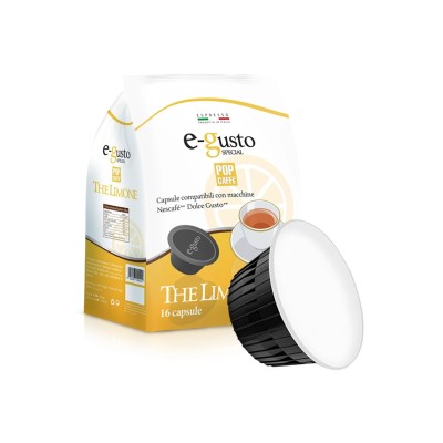 Pop Infuso Capsule Dolce Gusto e-Gusto The Limone 16pz
