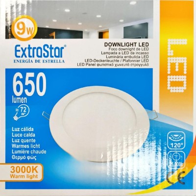 ExtraStar Lampada a LED da incasso 9W 650 Lumen