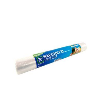 1 Rotolo da 100 Sacchi Freezer 29x42cm Trasparenti RMOVE