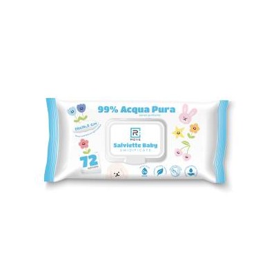 RMove Salviette Baby Umidificate Idratanti Acqua Pura 1Cnf/72pz