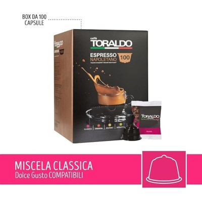 Caffè Toraldo Miscela Classica 100 Capsule Dolce Gusto