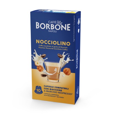 Caffè Borbone Capsule Compatibili sistema Nespresso - Nocciolino - 10 caps