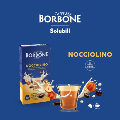 Caffè Borbone Capsule Compatibili sistema Nespresso - Nocciolino - 10 caps