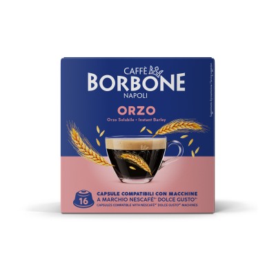 Caffè Borbone Capsule Compatibili Dolce Gusto - Orzo - 16 caps