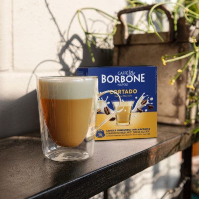 Caffè Borbone Capsule Compatibili Dolce Gusto - Cortado - 16 caps