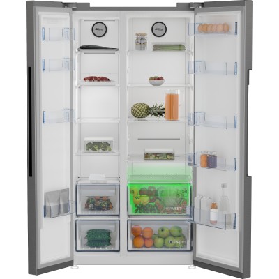 Beko GN1603140XBN: Frigorifero Side by Side, Classe E, Total No-Frost, 91cm