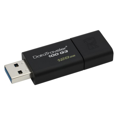 Kingston Technology DataTraveler 100 G3 unità flash USB 128 GB USB tipo A 3.2 Gen 1 (3.1 Gen 1) Nero