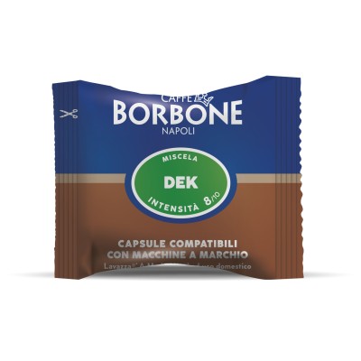 Caffè Borbone Capsule Compatibili sistemaA Modo mio - Miscela Decaffeinato - 50 capsule