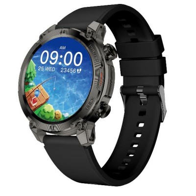 Nilox NXSWTRAILROUND smartwatch e orologio sportivo 3,53 cm (1.39") Digitale 360 x 360 Pixel Touch screen Nero