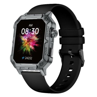 Nilox NXSWTRAILWATCH smartwatch e orologio sportivo 4,85 cm (1.91") Digitale 320 x 385 Pixel Touch screen Acciaio inox