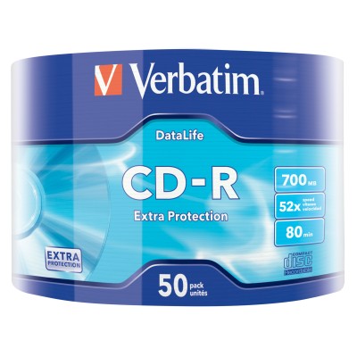 Verbatim CD-R Extra Protection 700 MB 52x 50 pz