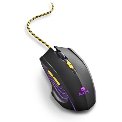 NGS GMX-123 mouse Gaming Ambidestro USB tipo A Ottico 3200 DPI