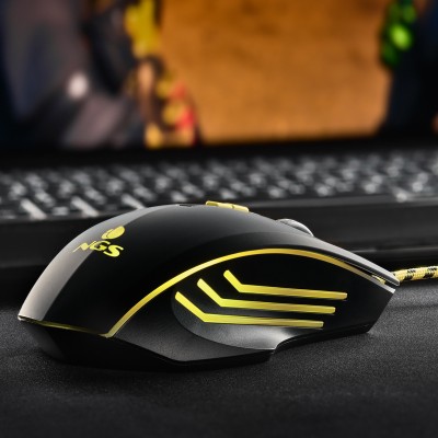 NGS GMX-123 mouse Gaming Ambidestro USB tipo A Ottico 3200 DPI
