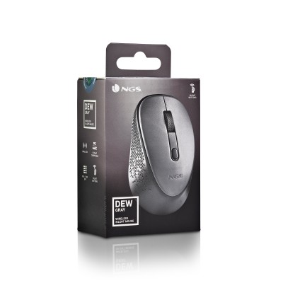 NGS DEW mouse Ufficio Ambidestro RF Wireless Ottico 1600 DPI