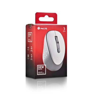 NGS DEW mouse Ufficio Ambidestro RF Wireless Ottico 1600 DPI