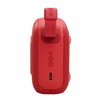 JBL Go 4, Sistema audio portatile waterproof e dustproof, Rosso