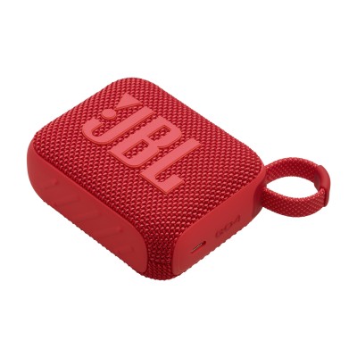 JBL Go 4, Sistema audio portatile waterproof e dustproof, Rosso