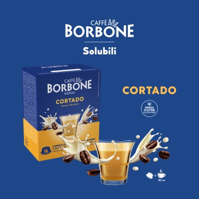 Caffè Borbone Capsule Compatibili Sistema A Modo Mio - Cortado - 16 Caps